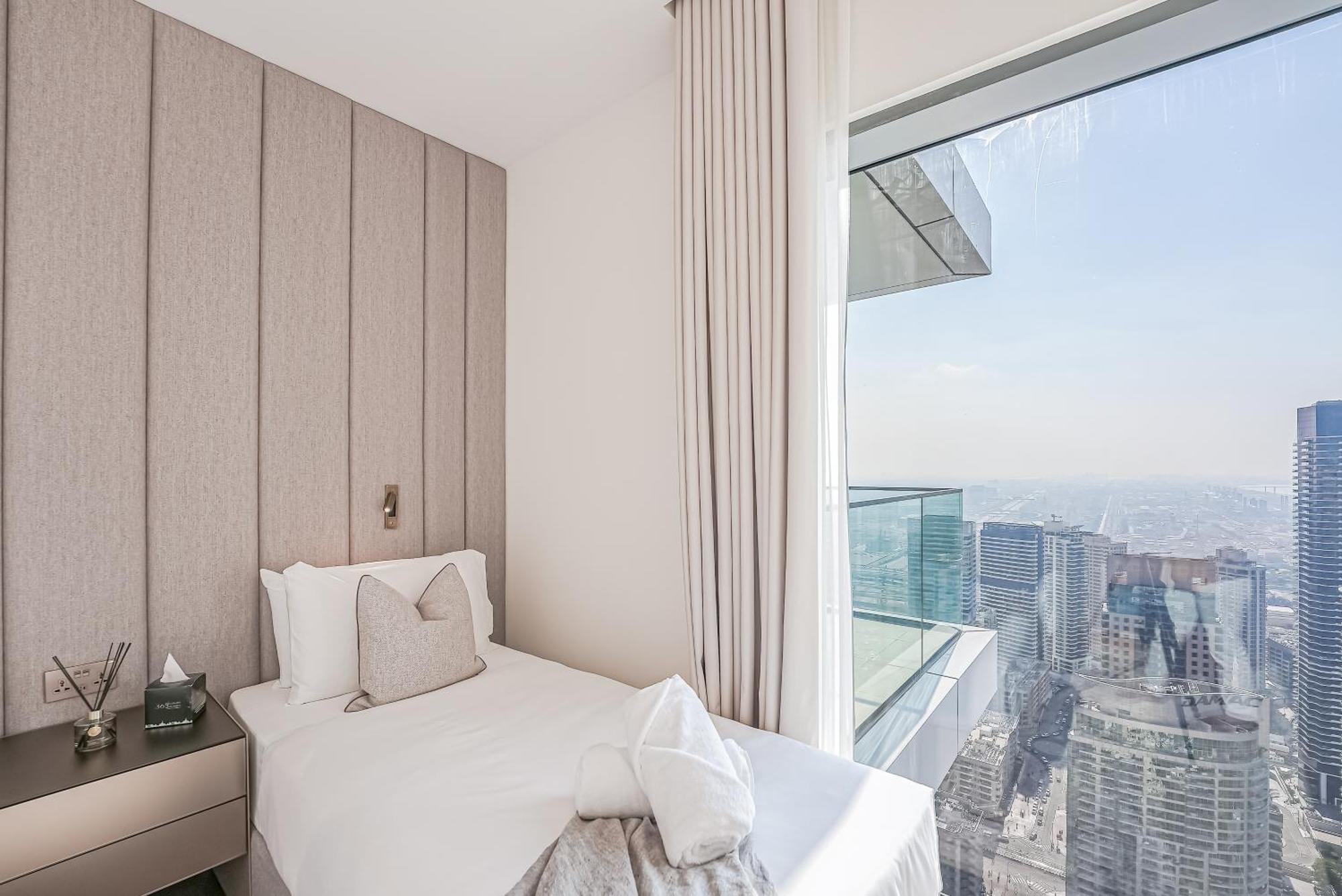 Modern 2Br High Floor Haven In Vida Dubai Marina Leilighet Eksteriør bilde