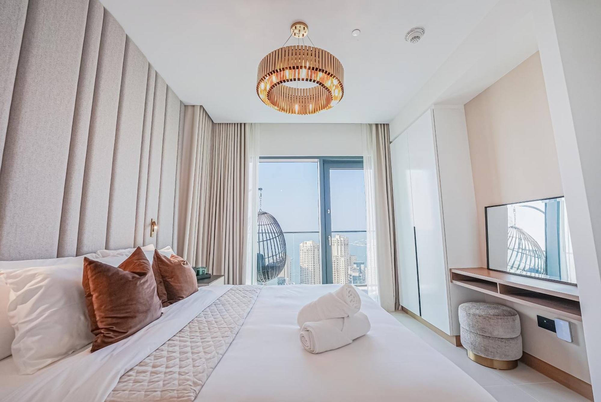 Modern 2Br High Floor Haven In Vida Dubai Marina Leilighet Eksteriør bilde