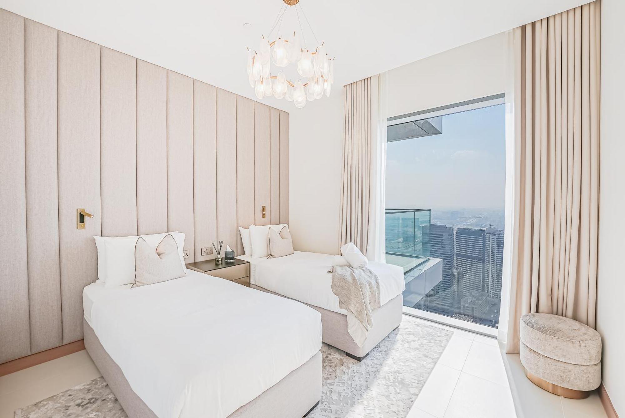 Modern 2Br High Floor Haven In Vida Dubai Marina Leilighet Eksteriør bilde