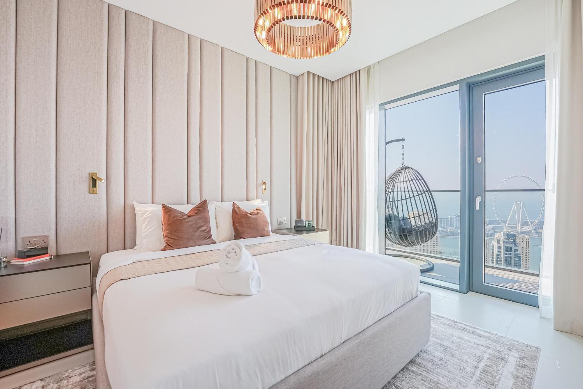 Modern 2Br High Floor Haven In Vida Dubai Marina Leilighet Eksteriør bilde